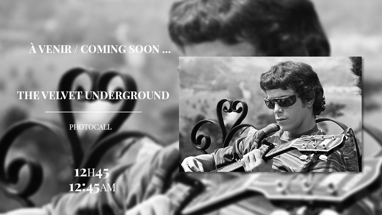 Program: photocall of the movie The velvet underground © DR